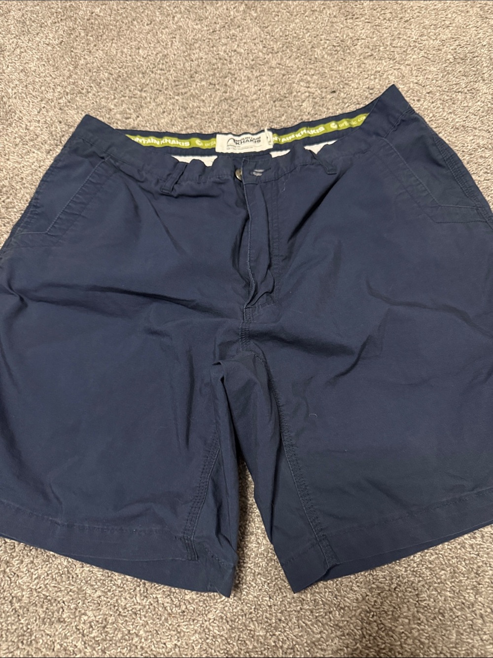 Mountain Khakis Men's Navy Flat-Front Shorts